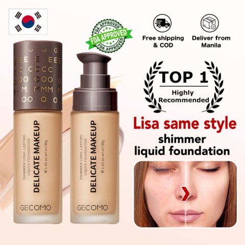 Lisa Same Shimmer Liquid Foundation - Long-lasting Coverage Moisturizing, SPF50+ PA+++