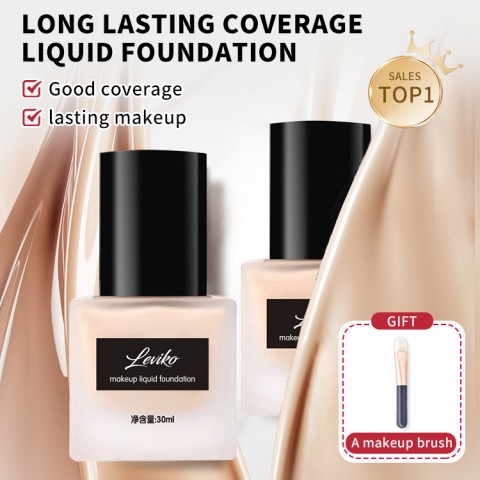 Long lasting coverage liquid foundation