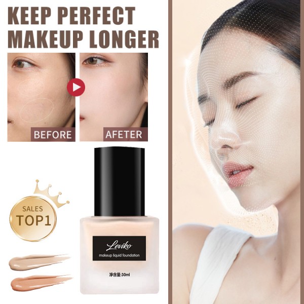 Long lasting coverage liquid foundation..