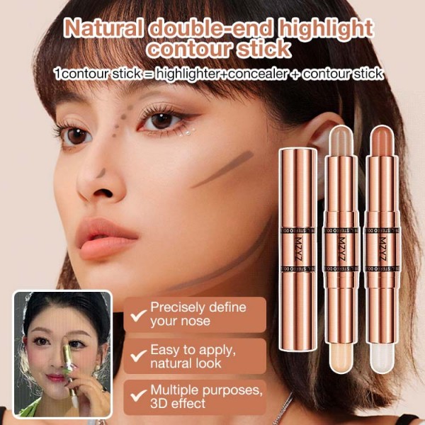 Natural double-end highlight contour sti..