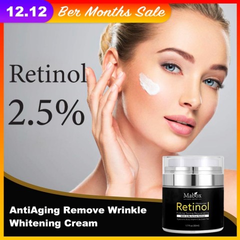 Mabox 50ml Retinol 2.5%  AntiAging Remove Wrinkle  Whitening Cream