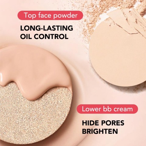 Elegant face powder air cushion 2 in 1