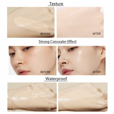 Small mushroom-shaped BB cream moisturizing concealer