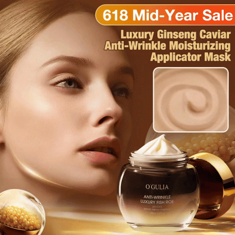 Luxury Ginseng Caviar Anti-Wrinkle Moisturizing Applicator Mask