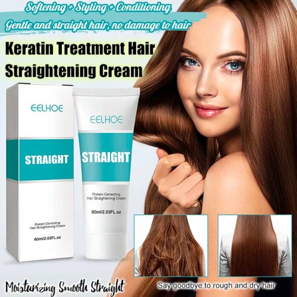 Keratin Treatment Hair Straightening Cream-Use once to maintain 3-6 months