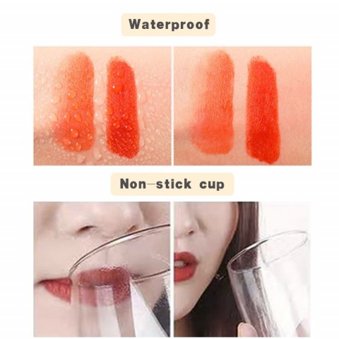 Little red tube 6 popular colors matte velvet texture non-stick cup lip glaze