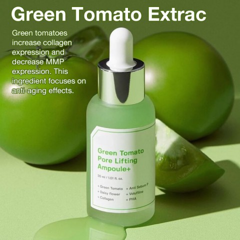 Green tomato pore lifting ampoule