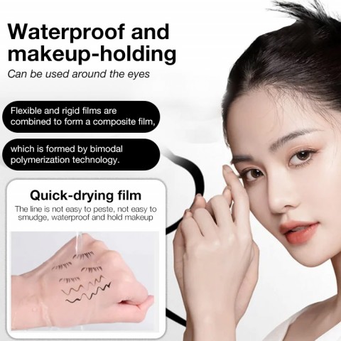 Dual-Ended Waterproof Eyelash Stamp Eyeliner Pen