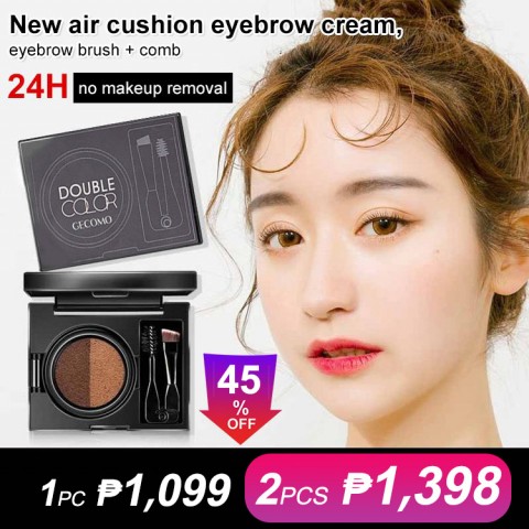 Two-color air cushion dye eyebrow cream