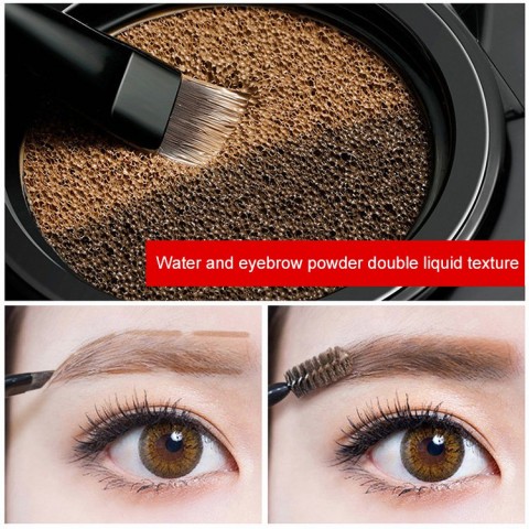 Two-color air cushion dye eyebrow cream