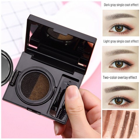 Two-color air cushion dye eyebrow cream